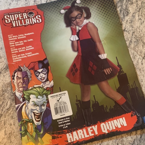 DC Comics Costumes Harley Quinn Child Costume Size M 8 Poshmark